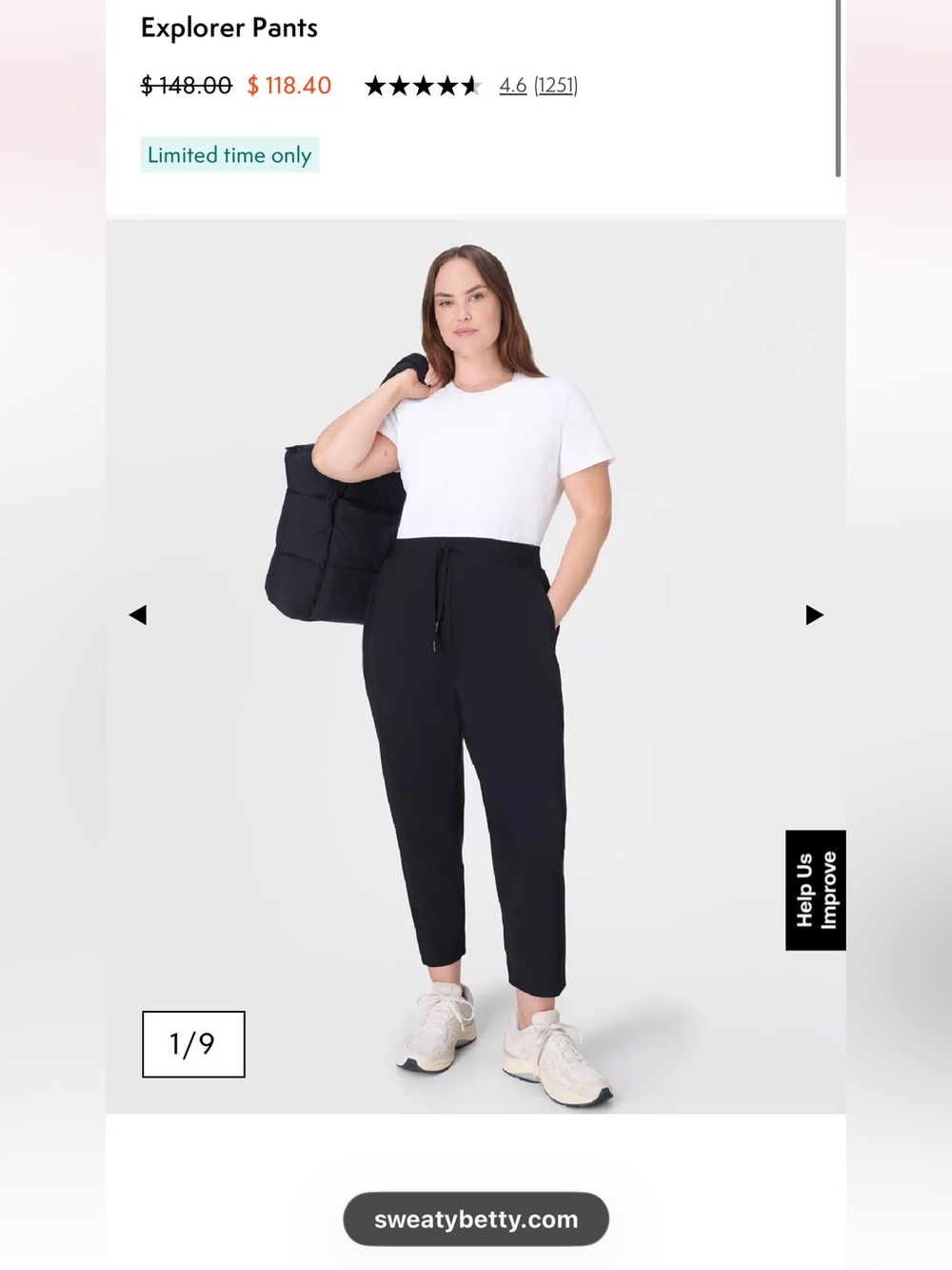 Sweaty Betty Black High-Waist Performance Leggings